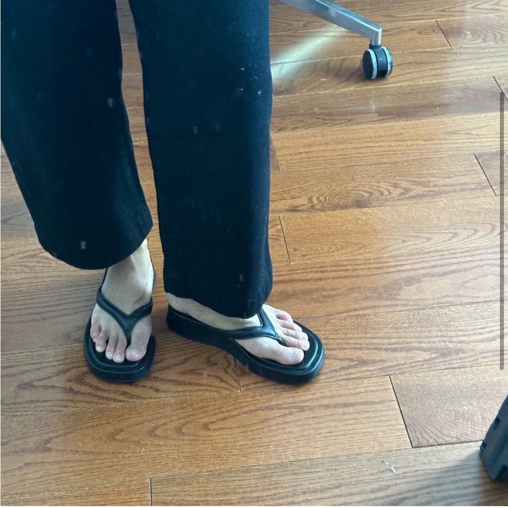 Mango platform sandals